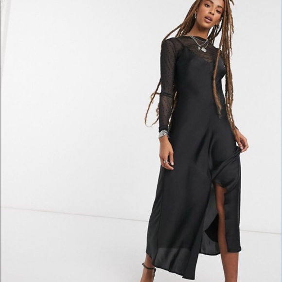 Free People Black Slip Dress Size Small - Picture 3 of 10